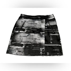 Jamie sadock women’s golf skort athletic activewear black white striped size‎ 2
